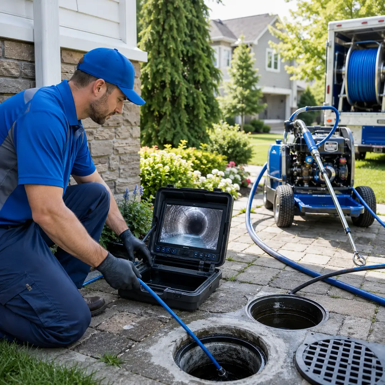 Outdoor drain cleaning professionals serving Mount Calm, TX
